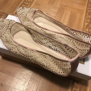 multicolor gemstone sparkly fancy flats